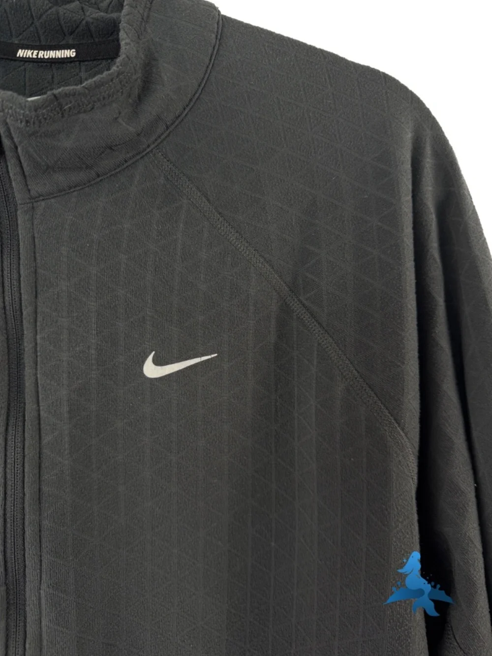 1291 NIKE Element Jacquard Half-Zip Running Top – XL – Black